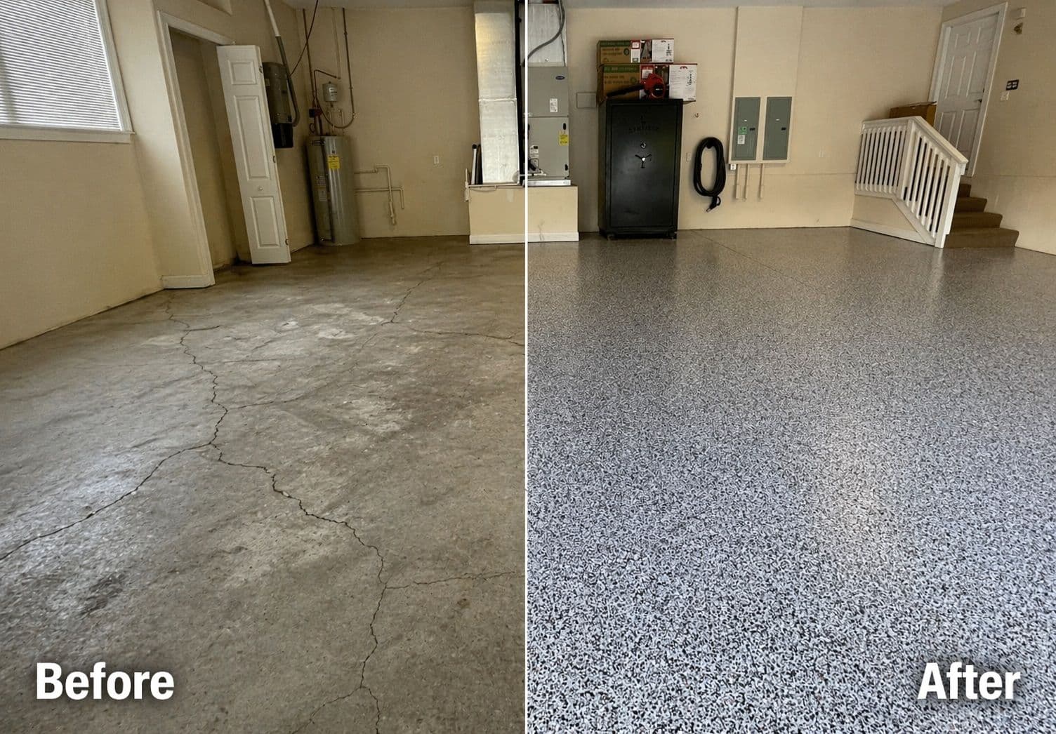 Removing Paint From Garage Floor Houston | 1-Day Polyaspartic